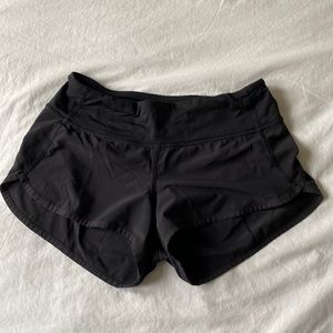 Lulu Lemon Lined Black Shorts